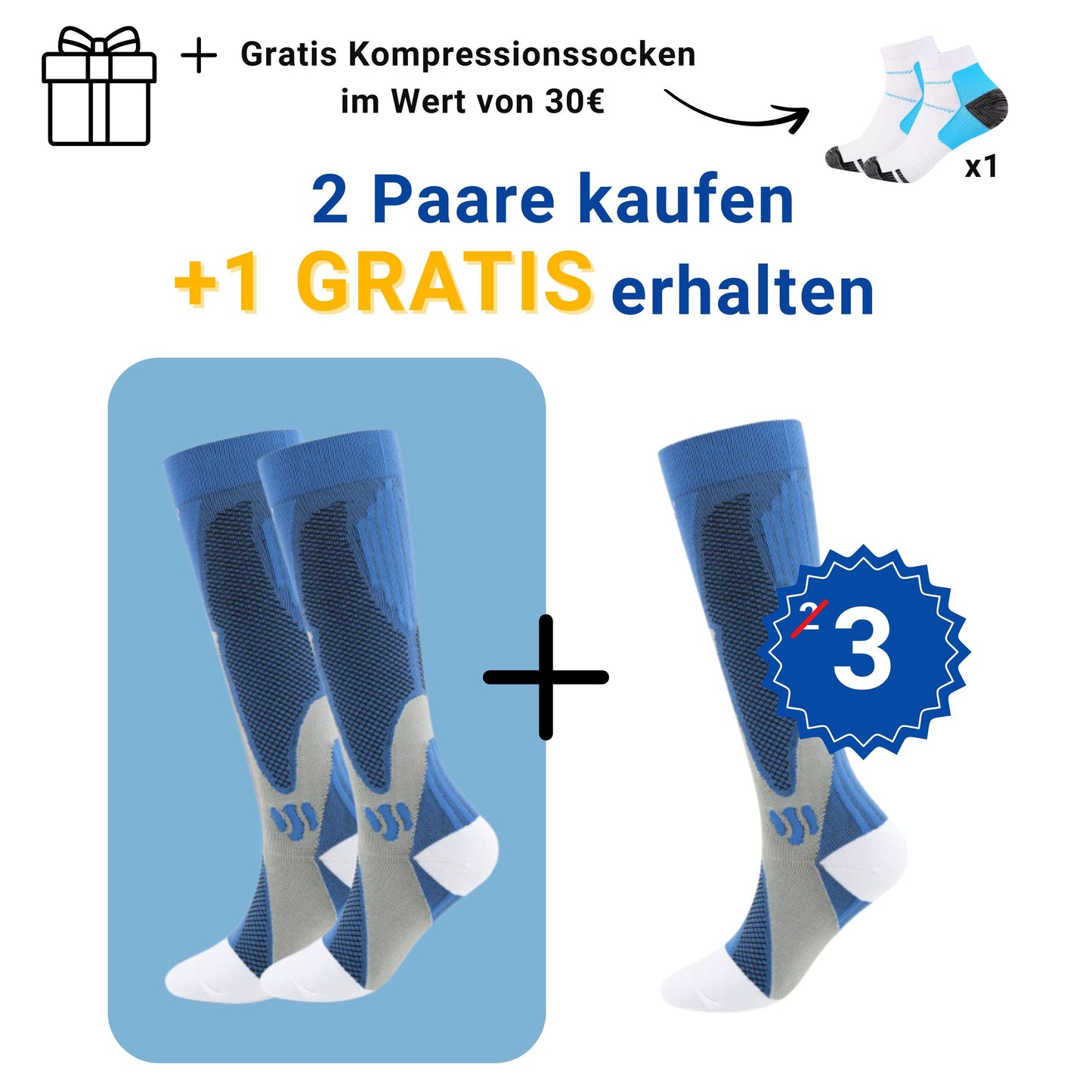 Kompressionsstrümpfe für schmerzfreie Beine und Füße