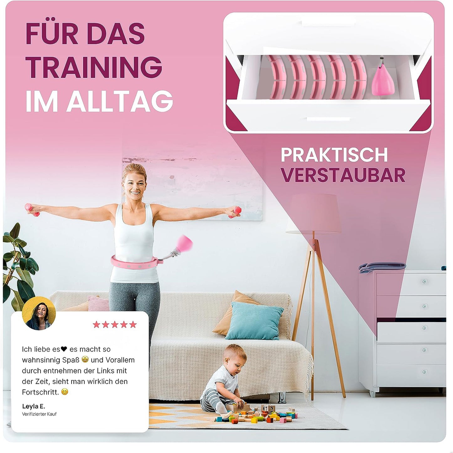 Fitness-Hula-Hoop – effektives Training für Taille, Rücken & Ausdauer